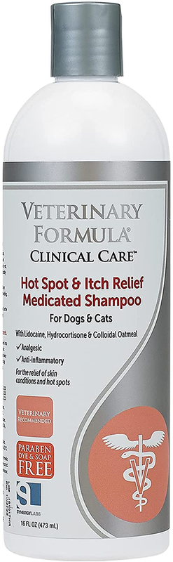 Veterinary Formula Clinical Care Hot Spot & Itch Relief Spray/Shampoo for Dogs a
