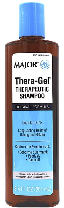 Major Thera-Gel Therapeutic Shampoo Coal Tar 8.5 fl oz 251 ml Neutrogena T-Gel