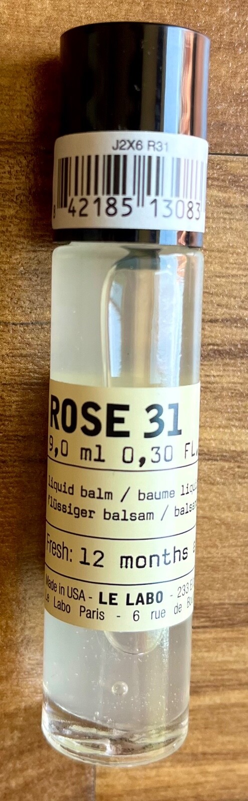 【新品未開封】LE LABO ルラボ　ROSE 31 リキッドバーム　9ml Le Labo Rose 31 Rollerball Perfume Liquid Balm 9 ml .30 fl