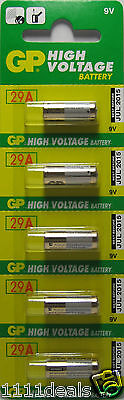 GP GP29A G29A 29A A29 A32 25A L822 Alkaline Battery 5 Pcs Exp. 2021