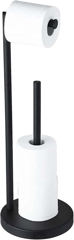 YUET Freestanding Toilet Roll Holders Free Standing Folding Paper Holder Toilet