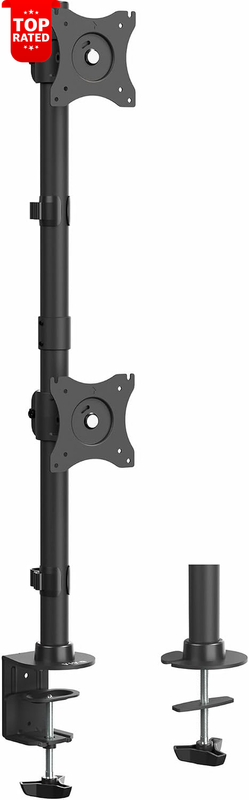 Dual Monitor Desk Mount Stand Adjustable VESA for 2 LCD Ultrawide Screens 34