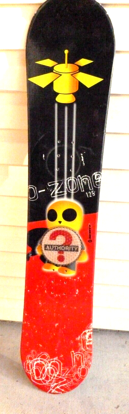 O-ZONE Authority 125cm Snowboard Deck Only 125 cm Youth Kids