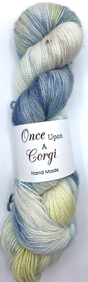 Once Upon A Corgi Sock Yarn Hand Dyed Merino Stellina Twilight Is Fire