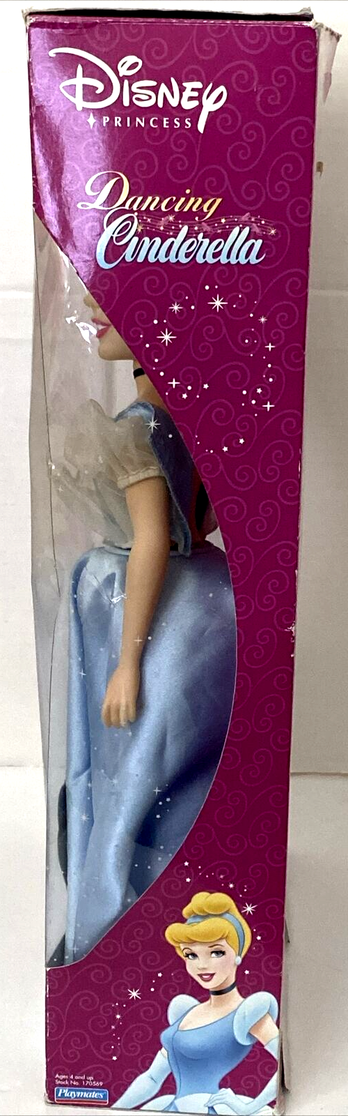 DISNEY PRINCESS CINDERELLA PLAYMATES 17&rdquo; DANCING DOLL 2003 PLAYS MUSIC & TWIRLS