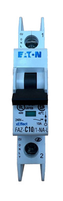 Eaton FAZ-C10/1-NA-L 10A 240V 1P Lug to Lug Circuit Breaker NNB
