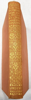 1915 Mazzini DUTIES OF MAN,OTHER ESSAYS, Italy,Democracy,Republic, Everyman's
