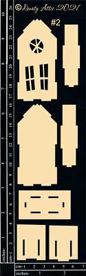 Dusty Attic Chipboard 3x10 - 3D Haunted House #2 (Narrow), DA3125