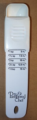 The Pampered Chef Vintage Sliding Adjustable Measuring Spoon See Listing & Pics