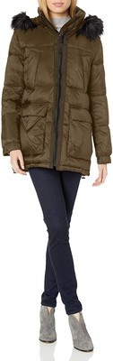 

Женские тяжелые пуховики Rachel Roy, оливковые, большие, Olive, U5691