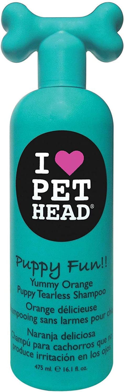 Pet Head Puppy Fun! 16.1Oz Tearless Shampoo - Yummy Orange
