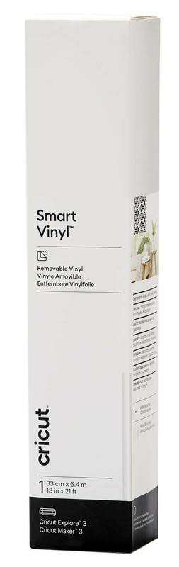Cricut Smart : Feuille Vinyle Amovible 33x640 Cm Blanc