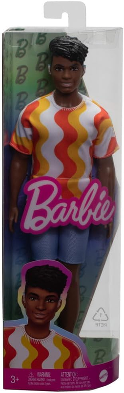 Fashionistas Ken Doll #220 with Behind-The-Ear Hearing Aids & Broad Body Wearing