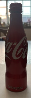 Coca-Cola USA Aluminum Soda Bottle Sealed Screw Cap 8.5 FL Oz 2000's Coke EUC