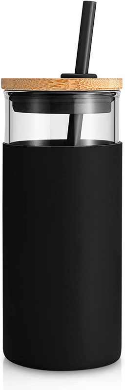 Straw Silicone Protective Sleeve Bamboo L