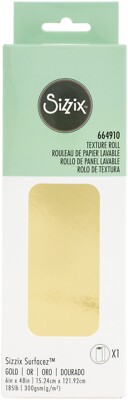 Sizzix Surfacez Texture Roll Gold Foil Embossing & Paper Crafts #664910