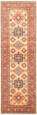 Traditional Hand-Knotted Geometric Area Rug 2'9'' x 9'6'' Wool Carpet