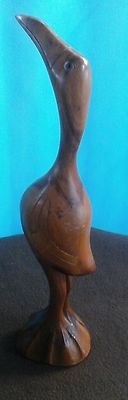 Hawaiian Milo Wood Bird Sculpture