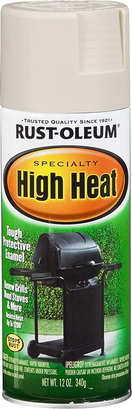 Spray Paint High Heat Enamel Spray Paint, 12 Oz, Almond 7750830
