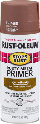 Rust-Oleum 7769830 Stops Rust Spray Paint, 12-Ounce, Flat Rusty Metal Primer