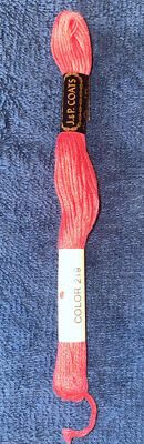 Vtg J. & P. Coats Six Strand Floss Pink #219