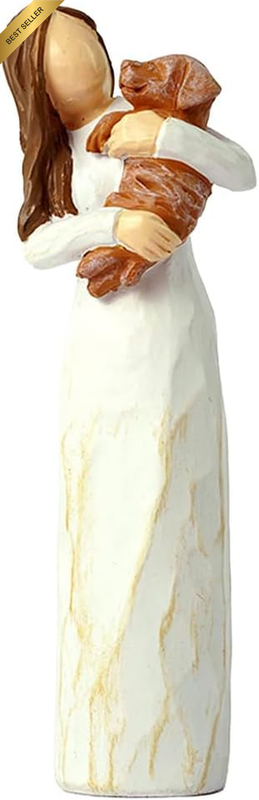 Dog Memorial Gifts, Angel Hugging Christmas Ornament, Loss of Dog Sympathy Gift,