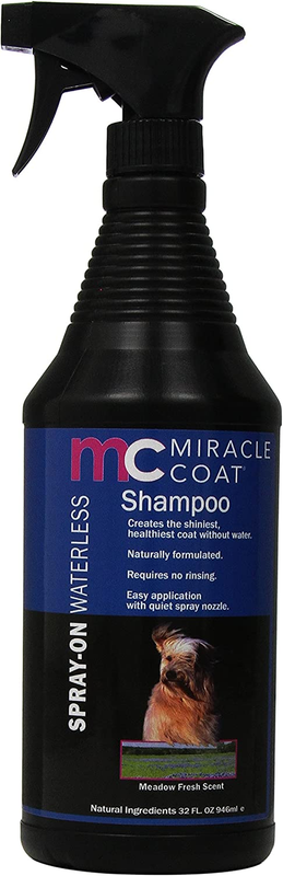 Miracle Coat Spray on Waterless Dog Shampoo, 32-Ounce