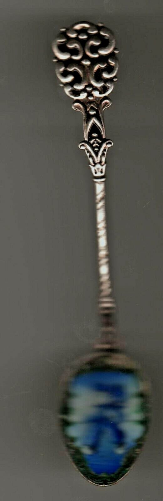 Holland Dutch Blue Boy Tulips Klepa Arts Souvenir Spoon Czechoslovokia Wood Shoe