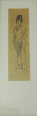 Pencil Drawing of Victorian Lady By Canadian Thomas Garland Greene (1875 - 1955)