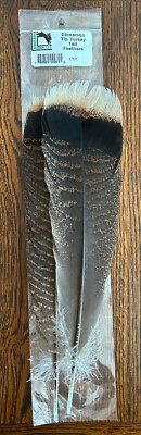 Cinnamon Tip Turkey Tail Feather - Hareline