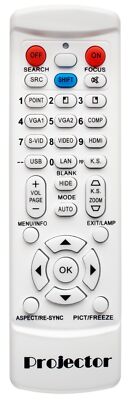 Replacement remote for Viewsonic PJD6383 PJD6550LW PJD6352LS PJD6352