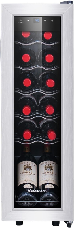 KRC-12SS 12Bottle cooelr Mini Fridge, Silver