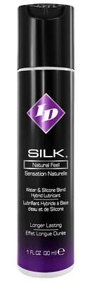 ID Silk Natural Feel Slippery Smooth Water & Silicone Hybrid Blend Lubricant