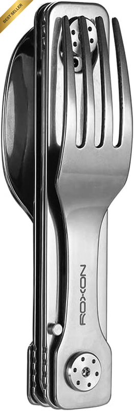 C1 3 in 1 Camping Detachable Cutlery Knife Spoon Frok for Outdoor Camping Hiking