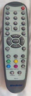OEM Genuine AVerMedia RM-K3 IR Remote Control Infrared Tested