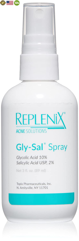 Replenix Acne Solutions Gly/Sal 10-2 Acne Body Spray, 3 Fl Oz
