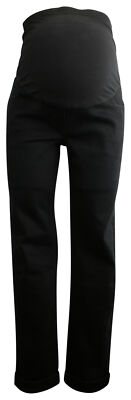 Ex-Store Ladies Over Bump Maternity Stretch Jeans Black