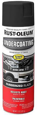 Black Truck Bed Liner Trailer Coating Spray Protection Automotive Paint 15oz