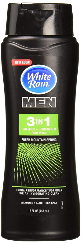 White Rain for Men 3In1 Shampoo, Conditioner, and Body Wash: Fresh Mountain (328