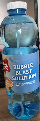 Play Day 32 Ounce Bubble Blowing Solution, Children Ages 3+, Brand New!!