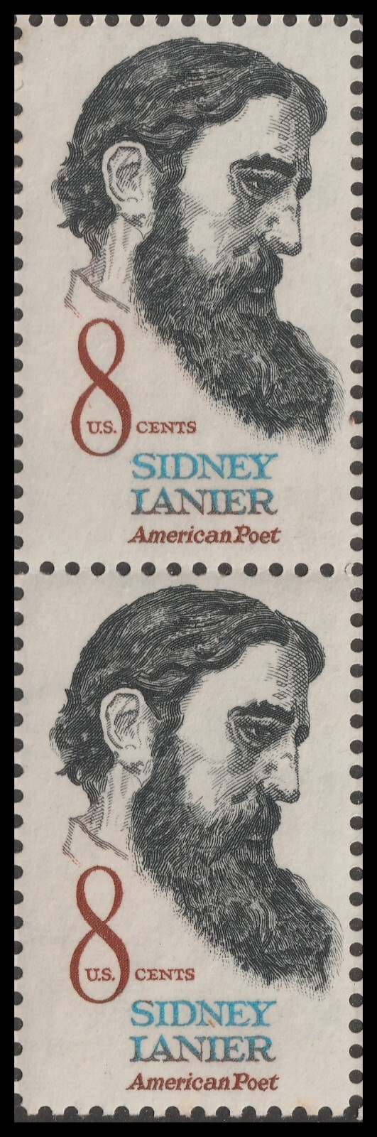 洋書　IN AUGUST COMPANY US 1446 Sidney Lanier 8c vert pair MNH 1972 | eBay