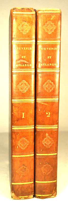 Labouisse-Rochefort Souvenirs Melanges Litteraires Politiques Ex Antoine Danyau