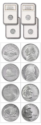 洋楽 Nickel Piece KD & CEBO USA Jefferson Nickel Set Peace-Keelboat-Bison-Ocean View 4