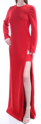

JILL STUART Женское красное коктейльное платье в полный рост с длинными рукавами. Размер, Красный