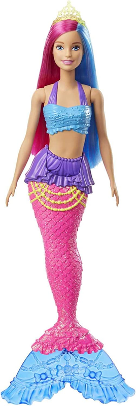 Dreamtopia Mermaid Doll with Pink & Blue Hair & Tail, plus T
