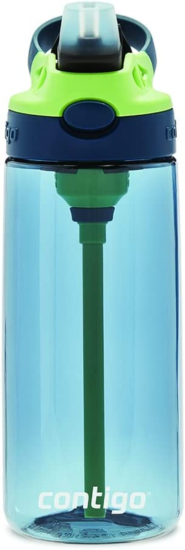 Contigo Aubrey Kids Cleanable Water Bottle with Silicone Straw and Spill-Proof L