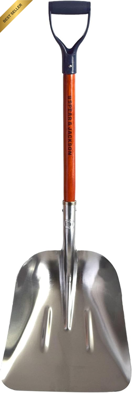 Aluminium D-Handle Deep Mulch Scoop Garden Shovel Tool