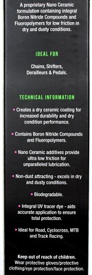 Muc-Off C3 Ceramic Premium Dry 4.1oz (120ml) Bike Chain Lubricant with UV Light