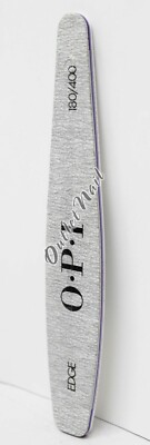 OPI Nail File Tools EDGE Silver 180/400 Grit Cushioned Board Files - 1 Count