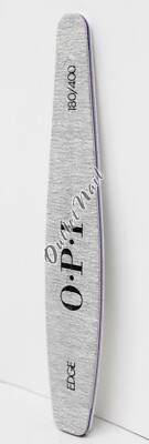 OPI Nail File Tools EDGE Silver 180/400 Grit Cushioned Board Files - 1 Count